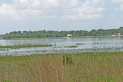 A sinkhole lake