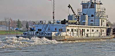 Coal Transport  - Ohio River,  Marietta, Ohio